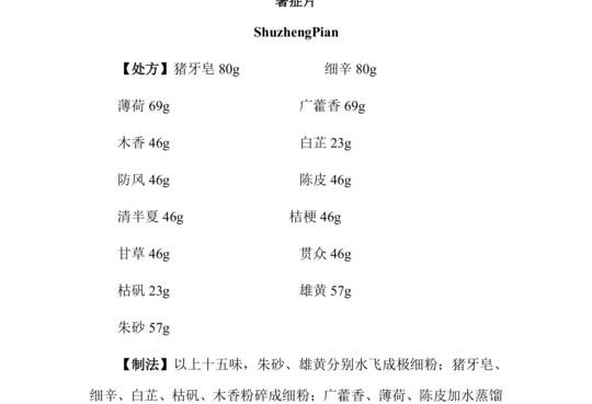 暑症片